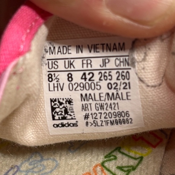 Adidas Originals Nizza Slip-On "Pride" shoes men’s size 8.5 - Picture 6 of 6